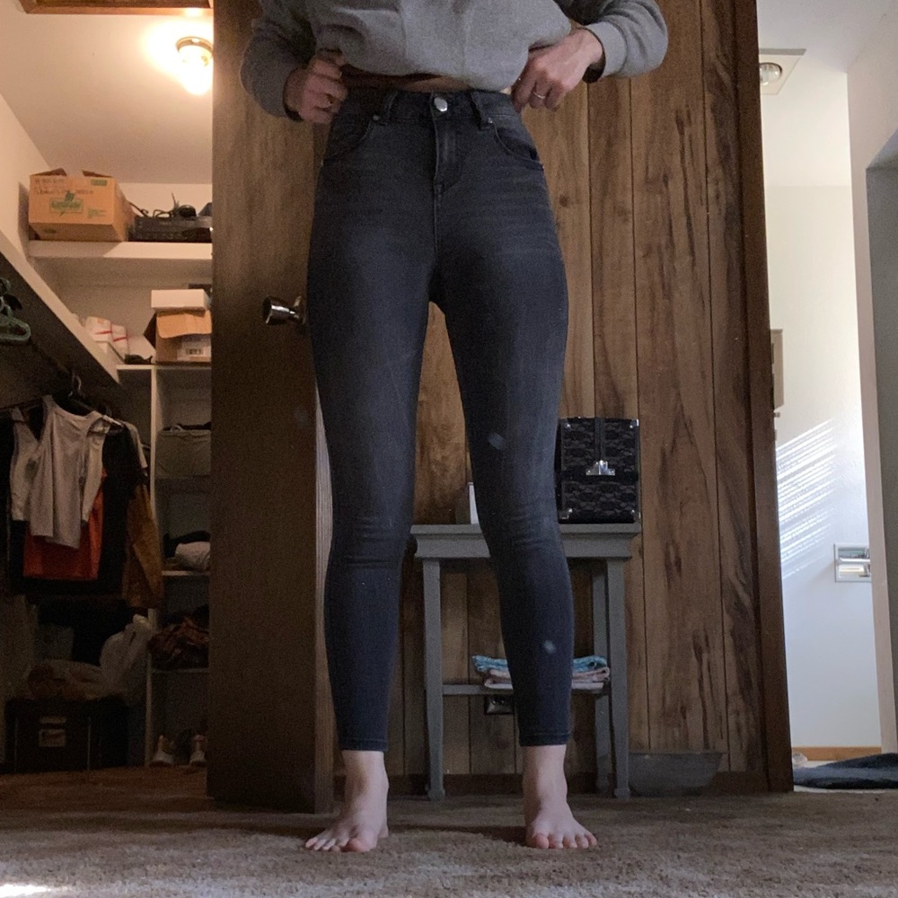 Womens black skinny jeans